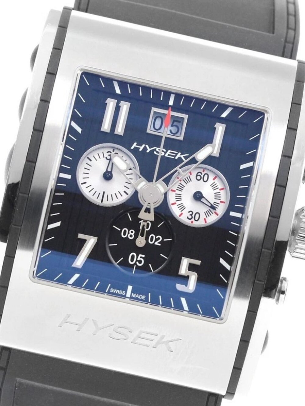 HYSEK Kirada KN4114A Chronograph Black / Silver Dial Quartz Men's Watch_949706
